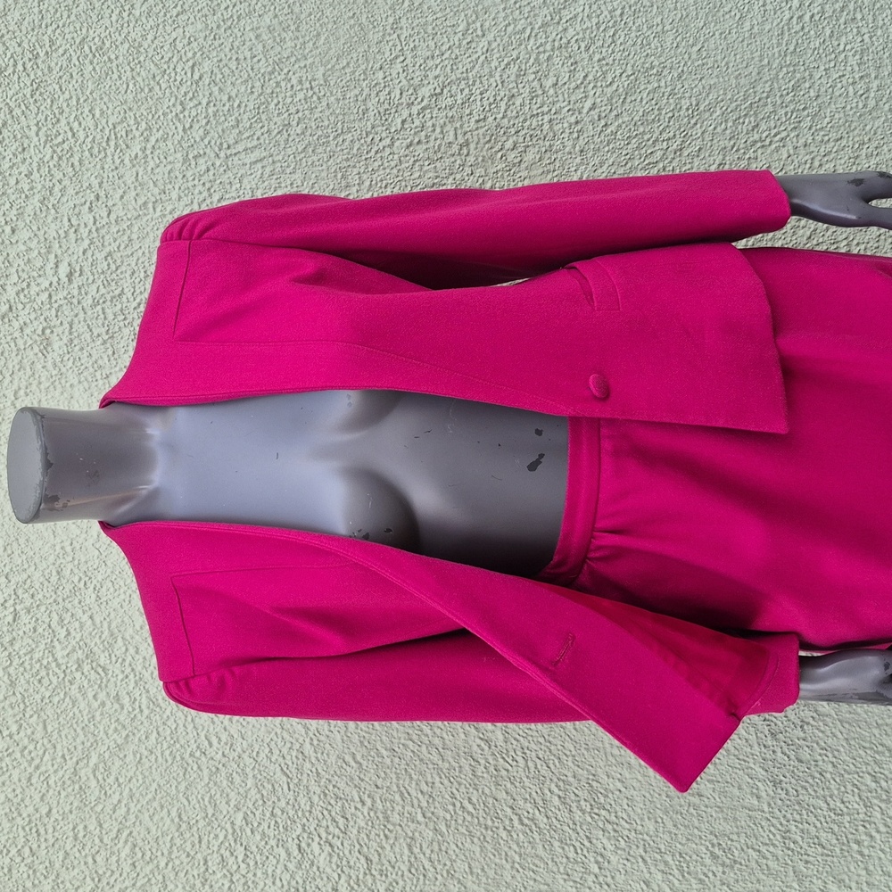 Manchester Suitmakers Ladies Pink Pure Wool Vintage (2) PC Skirt Set